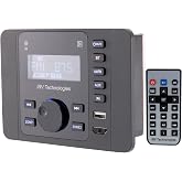 Car Stereo with Bluetooth,IRV Technology iRV36 Wireless RV Radio,Supports HDMI in&Out,APP,Digital Stereo Sound,A&FM,Clock,NFC
