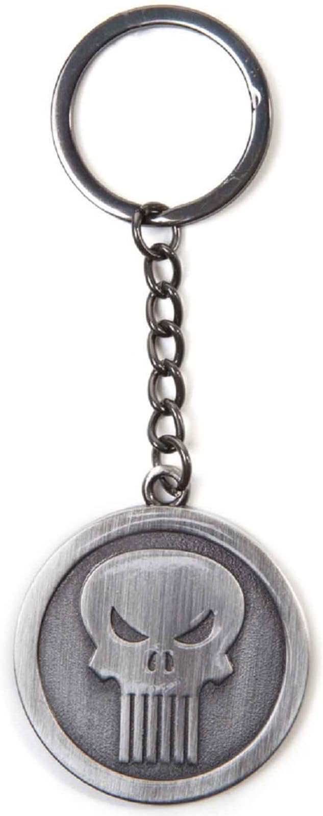 Punisher Keyring Keychain Punisher Official Marvel Metal Silver