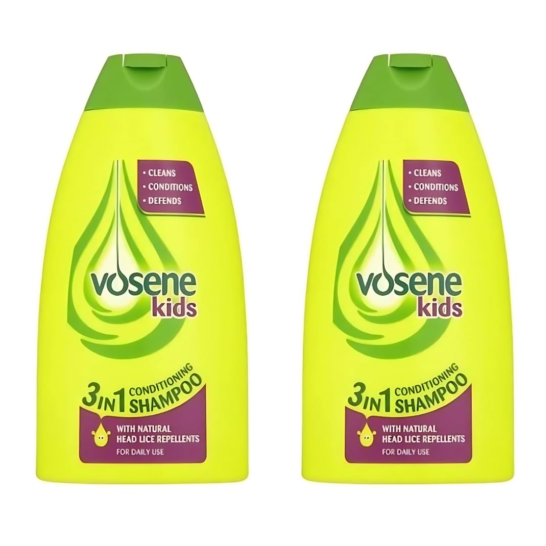 Vosene Kids 3in1 Conditioning Shampoo with Head Lice Repellent (250ml) - Pack of 2 by Vosene