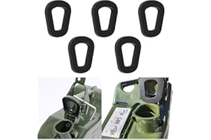 Augeny 5 PCS Jerry Can Gaskets, Rubber Fuel Can Gaskets Replacement, Rubber Rings Heat Resistant and High Sealing, Automotive Oil Drum Seal Ring Gasket for 20L NATO Jerry Can Spout