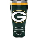 Tervis Traveler NFL Green Bay Packers - MVP Triple Insulated Tumbler Travel Cup Keeps Drinks Cold & Hot, 30oz, Stainless Steel