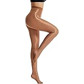 Frola Shaping Tights for Women 70D Shimmery Pantyhose for Dance Ballet Glitter Socks