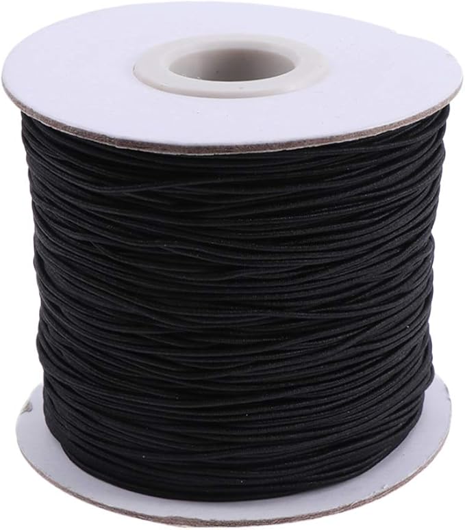 Exceart 4 Rolls Stretch Rubber Bands Elastic Spool Knitting Sewing Tape