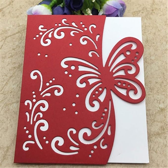 Metal Die Cuts Butterfly Greeting Card,Cutting Dies for Card Making