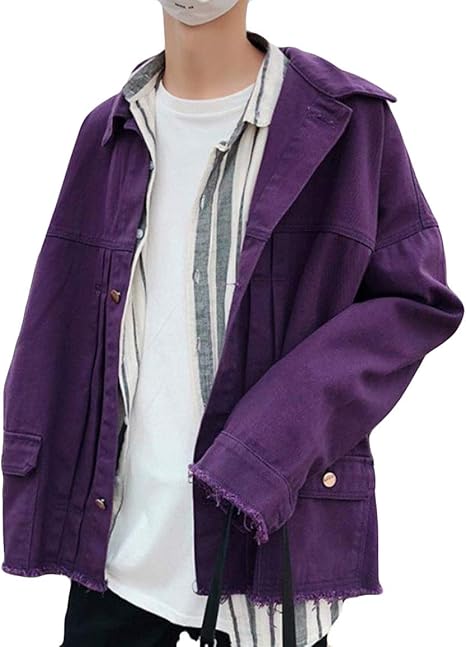 Amazon Mengfanメンズ 夏 春 秋 トップス デニムジャケット Gジャン おしゃれ ファッション ジャンパー プルオーバー カジュアル アウター コート ブルゾン コート ジャケット 通販