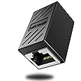 DEFACE RJ45 Coupler Cable Coupler Cat8 Cat7 Cat6 Cat5e Female to Female Ethernet Adapter Black