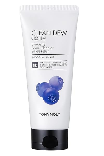 TONYMOLY CLEAN DEW FOAM CLEANSER, BLUEBERRY, 6 FL...