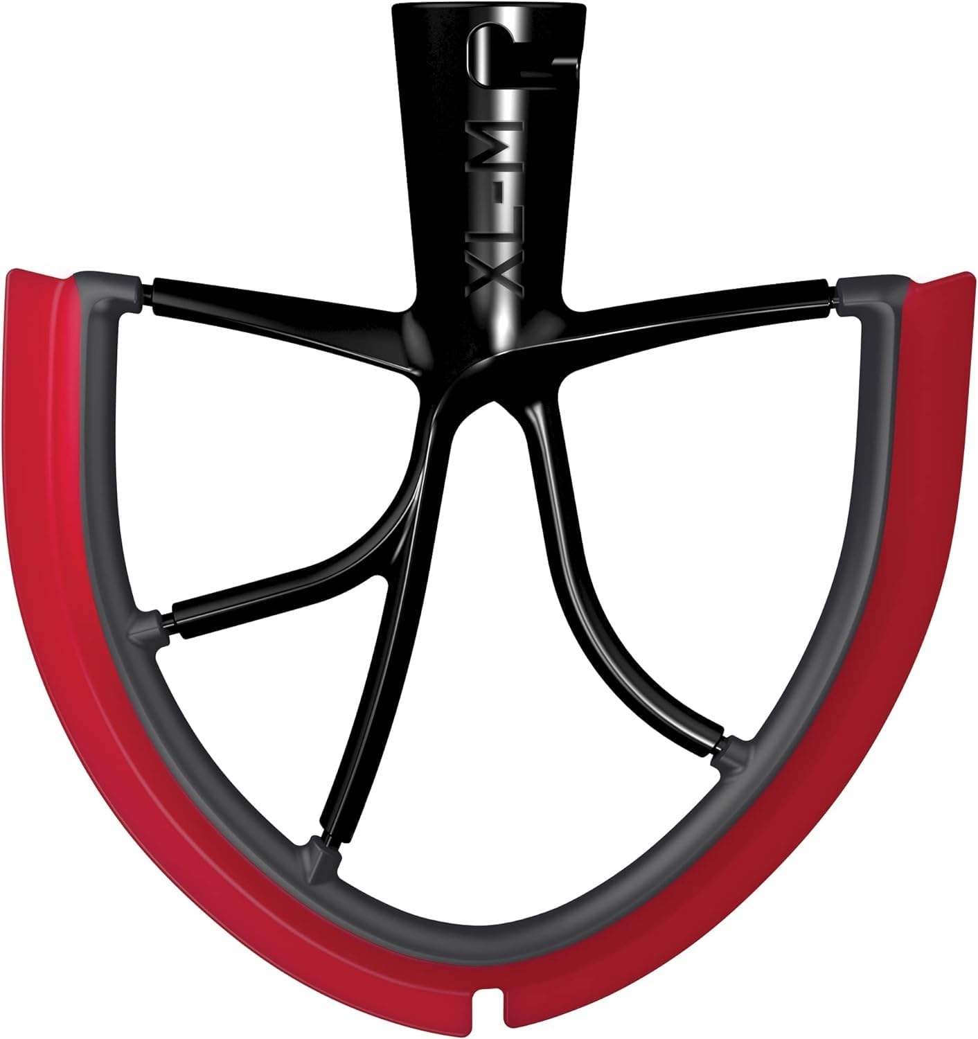New Metro Design XL-MAX Metal Beater Blade, works with KitchenAid 5+, 6, 7, 8-Quart Stand Mixers, Red