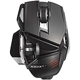 Mad Catz M.O.U.S. 9 Wireless Mouse for PC, Mac, and Mobile Devices - Gloss Black