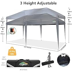COBIZI 10x20 Pop Up Canopy Tent - Easy Set Up
