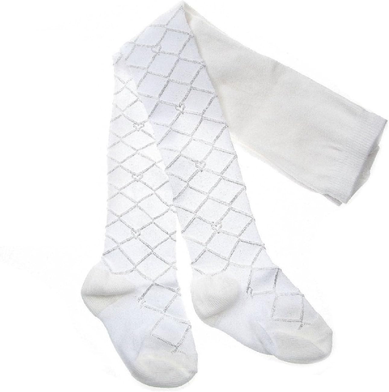 white christening tights