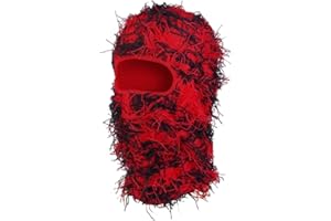 EOMECUIGAO Distressed Balaclava Mask, Knitted Full Face Masks for Men and Women, Ski Mask for Cold Weather Outdoor Sports