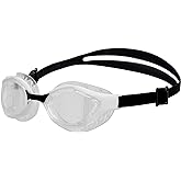 ARENA Unisex Adult Air-Bold Swipe Anti-Fog Training Swim Goggles Men and Women Cushioned Seals Large Fit Wide Lenses