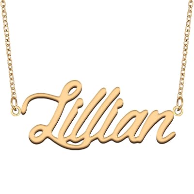 Name Pendant Nameplate Chain Gift UK 