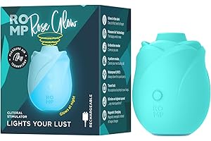 ROMP Rose Glow Clitoral Sucking Vibrator for Women | Glow in the Dark Rose Toy Clit Stimulator | 6 Vibration Modes | Suction 