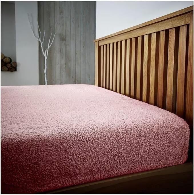 Teddy Bear Fleece Fitted Bed Sheet Extra Deep Warm Bed Mattress Encasement Super Soft Mattress Cover Protector — image 1
