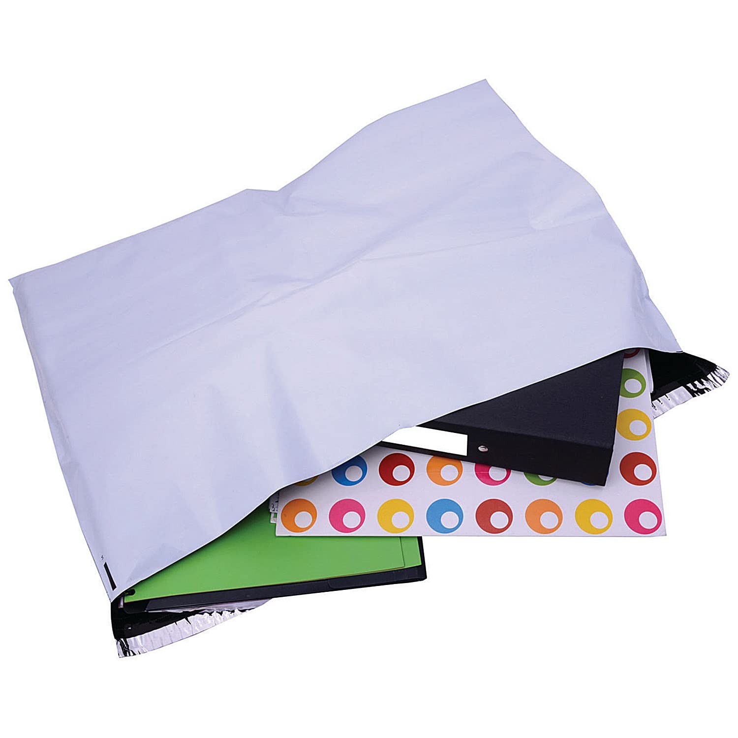GoSecure Strong Polythene Mailing Bag 595x430mm Opaque (Pack of 100) HF20214