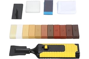 aqxreight Floor Repair Wax Kit Repair Scratches Cracks Holes Wood Floor Kit with 11 Colors Hard Wax Filler for Wooden Door Ca