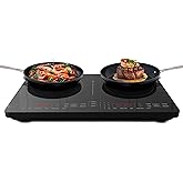 Nuwave Double Pro Cooktop Induction Countertop Burner, Portable, 900/1500/1800W with Dynamic Watt Technology, 50°F to 575°F,