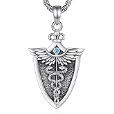 INFUSEU Mystical Hecate Triple Moon Goddess Necklaces, Divine Feminine Protection Gifts