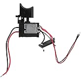 Electric Drill Switch, Cordless Drill Trigger Switch, 7.2V-24V Lithium Battery Cordless Drill Speed Control Trigger Switch With Small Light