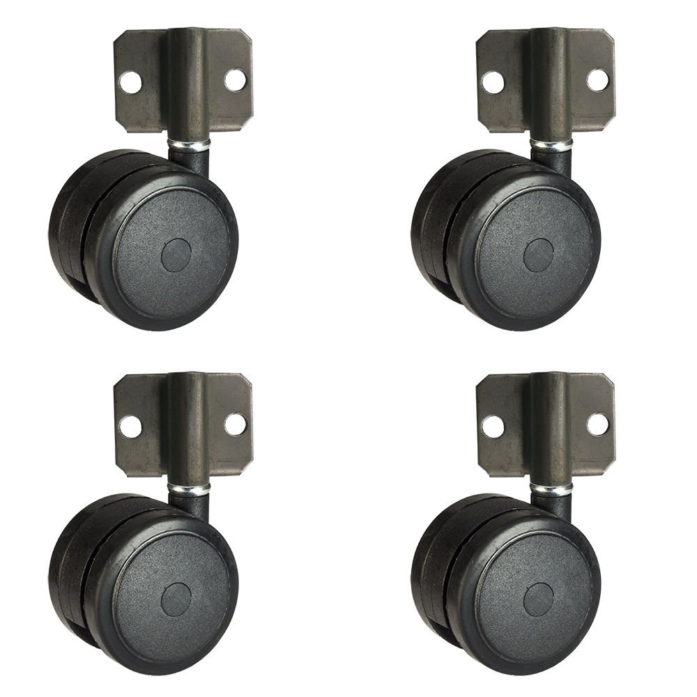 Side Mount Casters 3" Hardwood Safe Softech Wheels Set of 4 Amazon.co