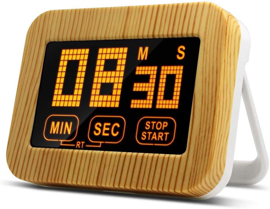 Kitchen Timer, Digital Kitchen timer Cooking Countdown Touch Screen Backlight Pocket Timer with Magnet/Bracket Stand