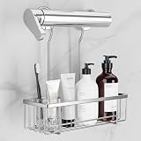 Pickpiff Hanging Shower Caddy SS304 Stainless Steel No Drilling Shelf view 1