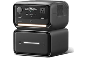 EF ECOFLOW Portable Power Station River 3 Plus with EB600 Extra Battery, Expand Capacity from 286Wh to 858Wh, 3 Up to 1200W A