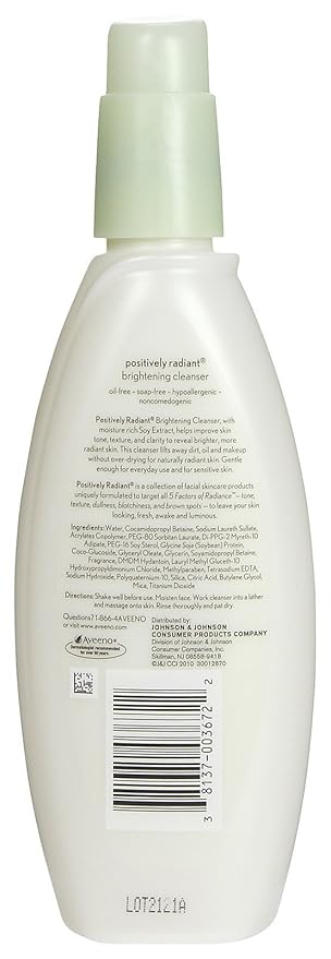 aveeno face wash brightening