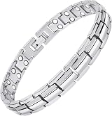 MagnetRX Women's Ultra Strength Magnetic Bracelet Titanium Silver Adjustable view 4