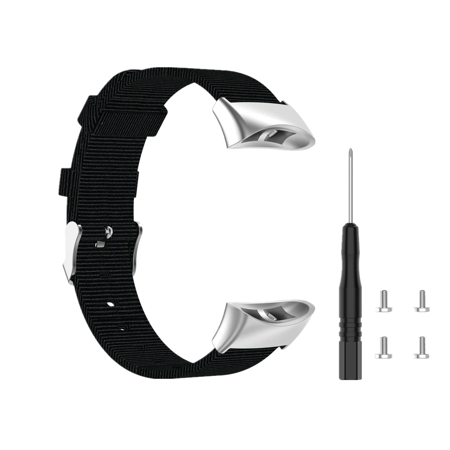 Huwokxix Watch Strap compatible with Garmin Forerunner 45/45s,Adjustable Nylon Fabric Wristband Replacement Band for Garmin Forerunner 45s Smart Watch