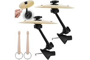 2Pcs Car Crash Cymbal Air Vent Mini Car Drum Cymbal for Car Vent & Dashboard Car Symbol Drum Ven Crisp Metallic Sound Make Dr