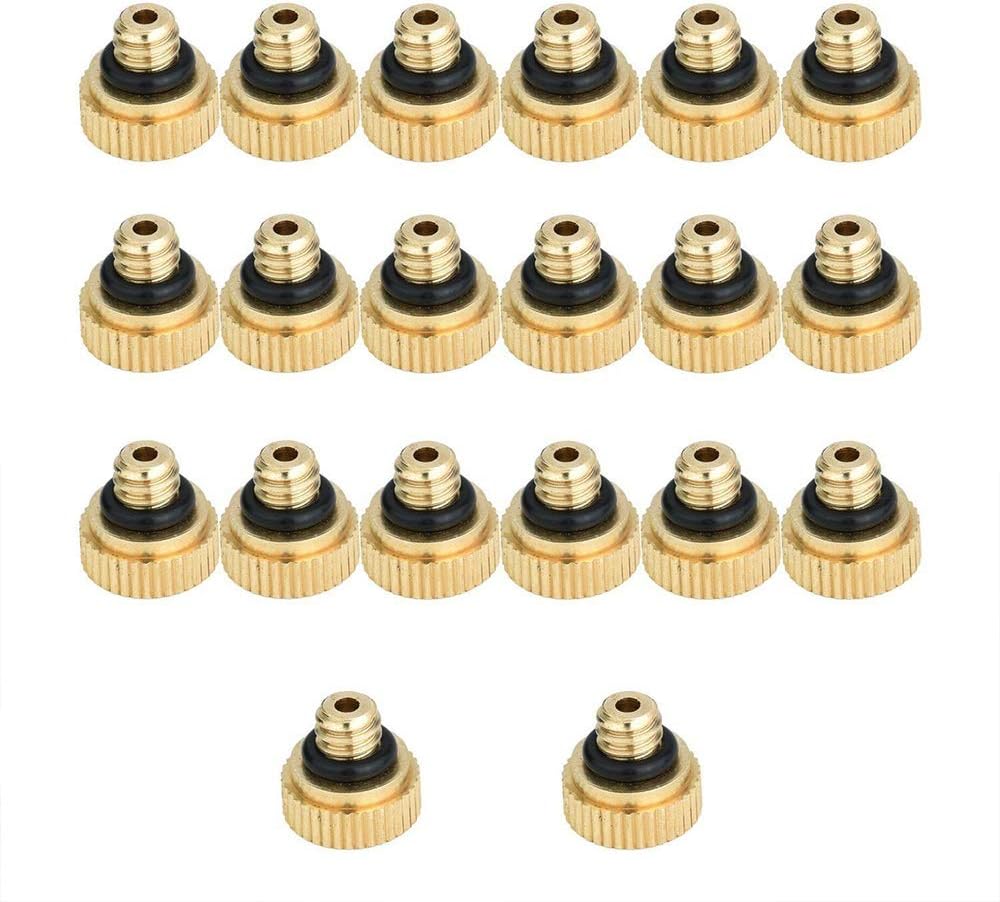 Gaosheng 20pcs/set Brass Misting Nozzles Water Mister Sprinkle For Cooling System