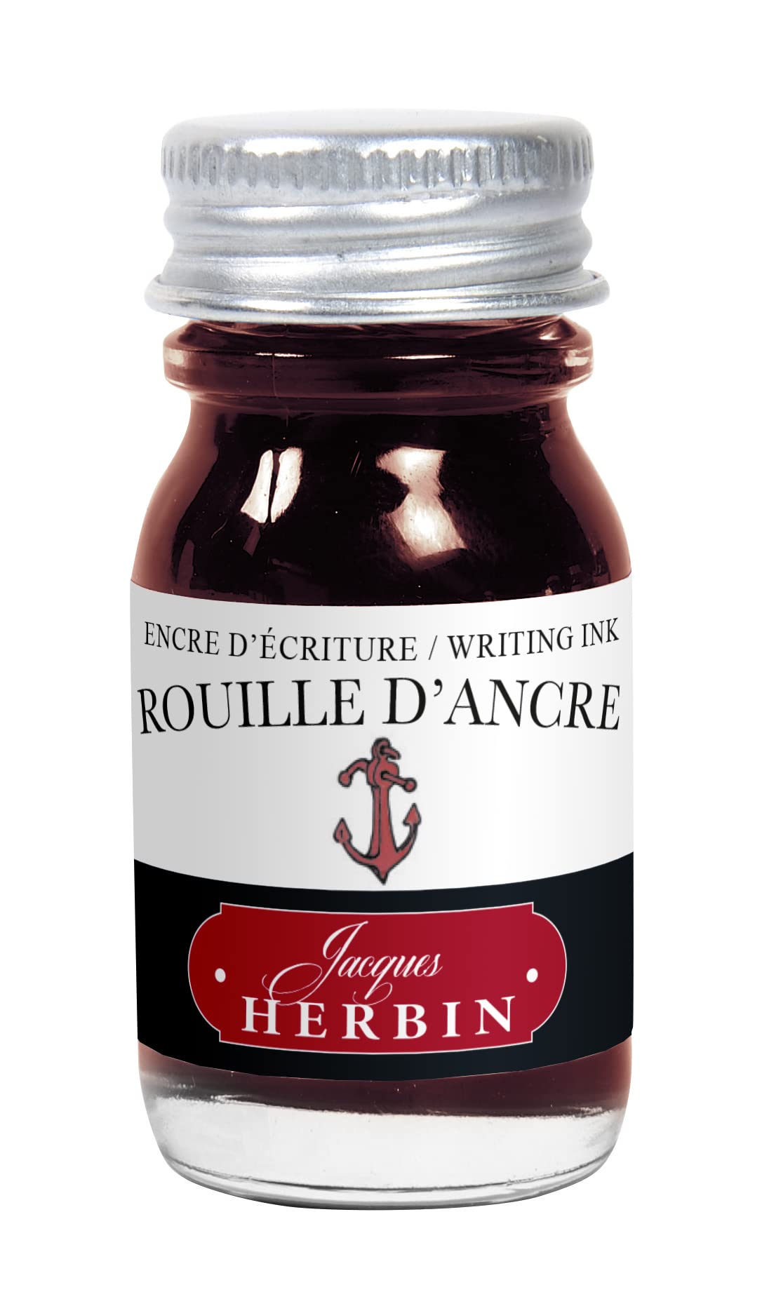 Jacques Herbin 11558T - Writing and drawing ink - Fountain pens and rollerball pens - Rouille d'ancre/ Anchor rust - 10 ml - Made in France - Calligraphy