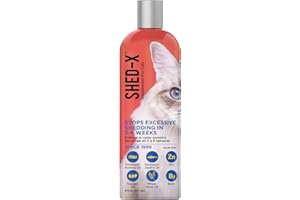 SYNERGYLABS Shed-X Liquid Cat Supplement, 8oz – 100% Natural – Shed Defender, Help Excessive Cat Shedding with Cat Supplements of Essential Fatty Acids, Vitamins, and Minerals