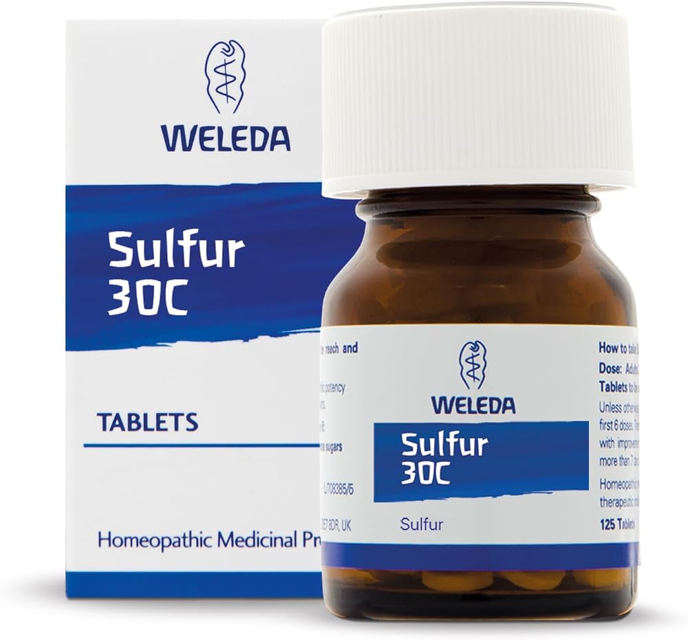 Weleda Sulphur 30C 125 Tablets Homeopathic Medicine