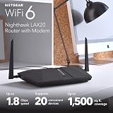 NETGEAR Nighthawk LAX20 LTE WiFi 6 Router 4 Stream 1.8Gbps OFDMA view 4