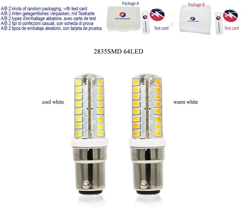 LED Lights B15 BA15D Led Bulb Lamp 220v 230v 240v Mini Lamp 3014 2835 SMD Silicone LED Corn Lamp Bulb Replace Home Lights,2835SMD 64LED,Cool White