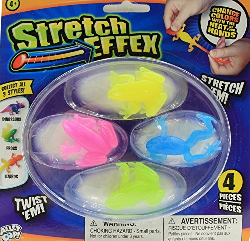 Alley Oop Stretch Effex Color Changing Toy Frogs by Stretch Effex