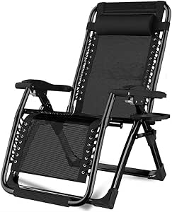 CHAIR Silla de Jardín, Silla de Playa Reclinable Plegable, Sillón