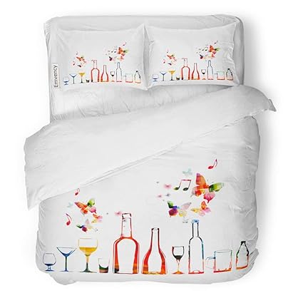 Amazon Com Semtomn Decor Duvet Cover Set Twin Size Wine Colorful