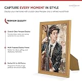 Alison Kingsgate Sleek A6 Picture Frame - Engineered Wood, Perspex Front, Oak view 2