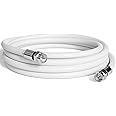 THE CIMPLE CO Coaxial Cable, 12 FT, RG6, Coax, TV Wire, Flexible, Indoor/Outdoor, Cable for High-Speed Internet, Dual Shielded, CATV, UV Resistant, CL2 Rated, 3.6 Meters, White