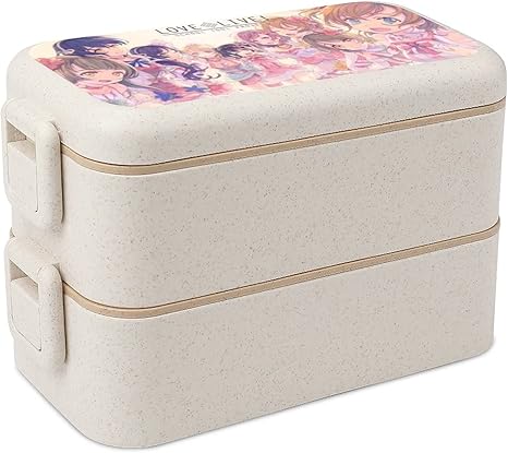 Amazon ラブライブ Love Live 弁当箱二階建て弁当箱和風弁当箱学生用ポータブル弁当箱コンパートメントスプーンフォーク弁当丼封印 弁当箱 オンライン通販