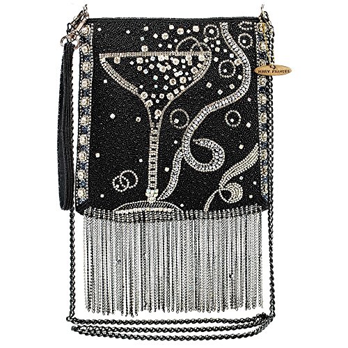 MARY FRANCES Touch of Bubbly Embellished Champagne Cross-Body Handbag