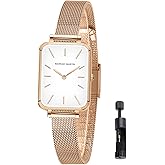 HANNAH MARTIN Watches for Women Waterproof Ladies Analog Quartz Wrist Watches Stainless Steel Band Fashion Dainty Female Watch Luxury Bracelet Diamond
