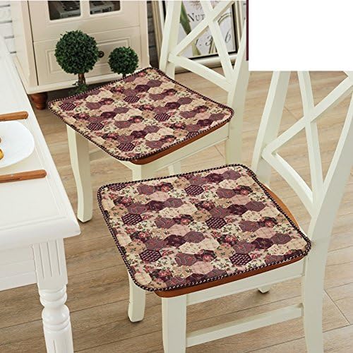 Padded anti-slip fabric chair cushion cushion in the Office four seasons dining chair cushion thin-N 40x40cm(16x16inch)