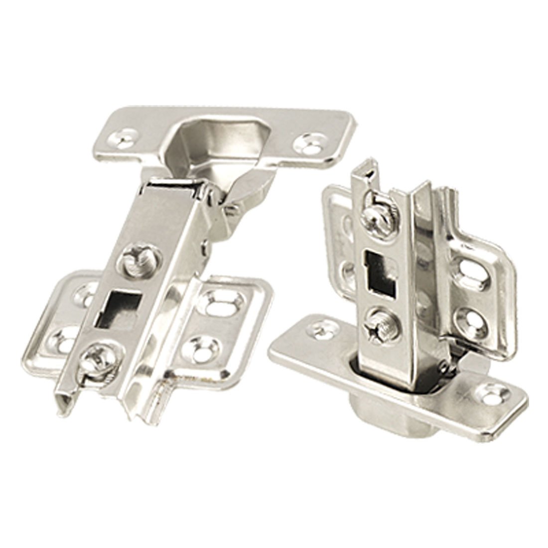2 Pcs Stainless Steel Cabinet Door Hinge Concealed Inset Manual Close