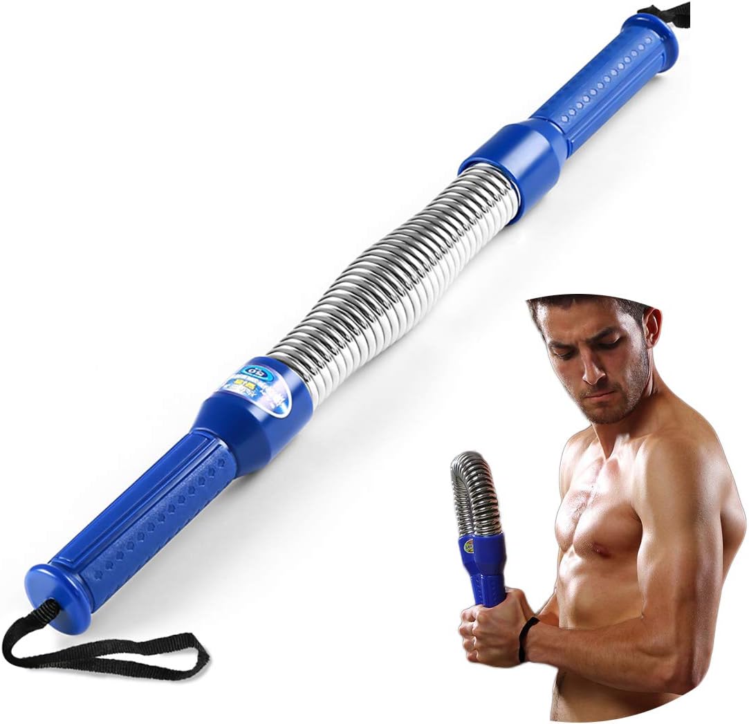 AUTUWT Expander Power Twister Home Gyms Chest Arm Workout Builder Curl Spring Bar Arm Strength Rod Chest Shoulder Spring Exerciser Wrist Hand Gripper
